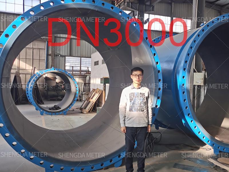 DN3000 magnetic flow meter used for potable water