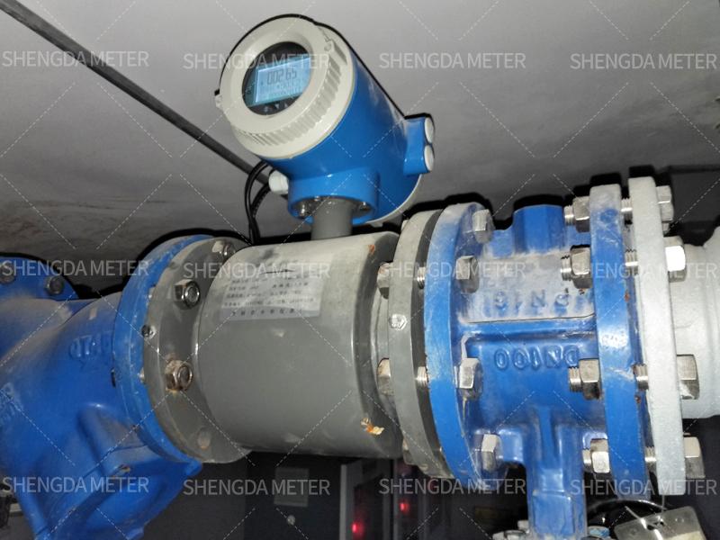 Electromagnetic flow meter installed in India